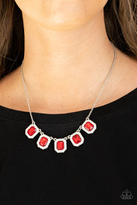 Paparazzi Necklaces Next Level Luster - Red