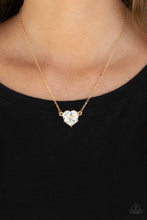 Load image into Gallery viewer, Paparazzi Necklaces She Works HEART For The Money - Gold
