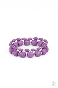 Paparazzi Bracelets Colorfully Country - Purple