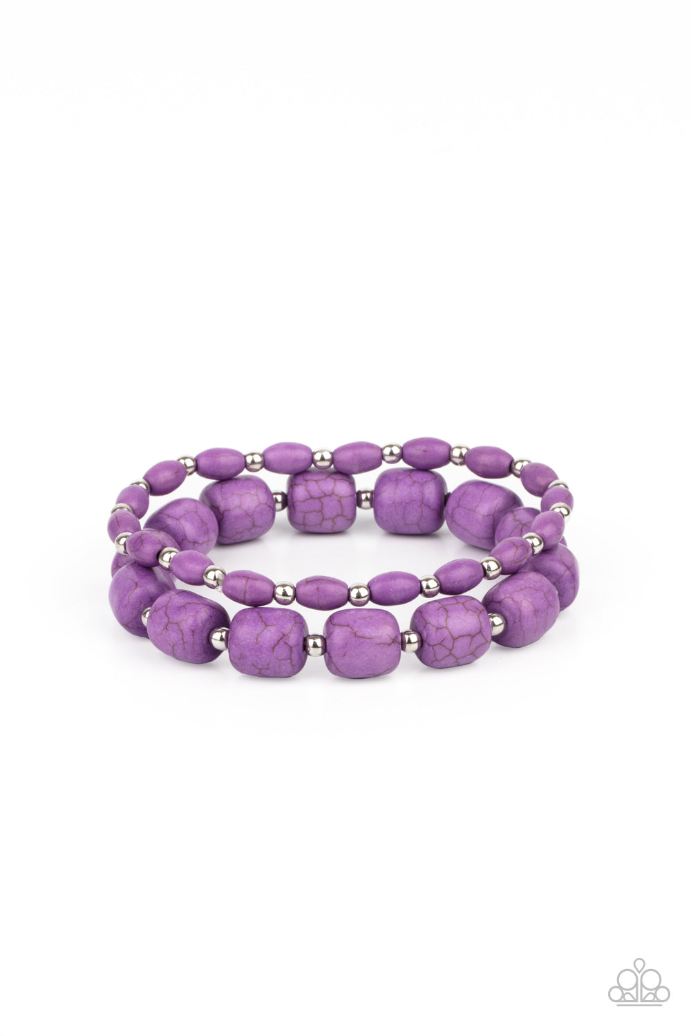 Paparazzi Bracelets Colorfully Country - Purple