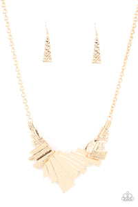 Paparazzi Necklaces Happily Ever AFTERSHOCK - Gold