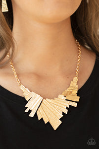 Paparazzi Necklaces Happily Ever AFTERSHOCK - Gold