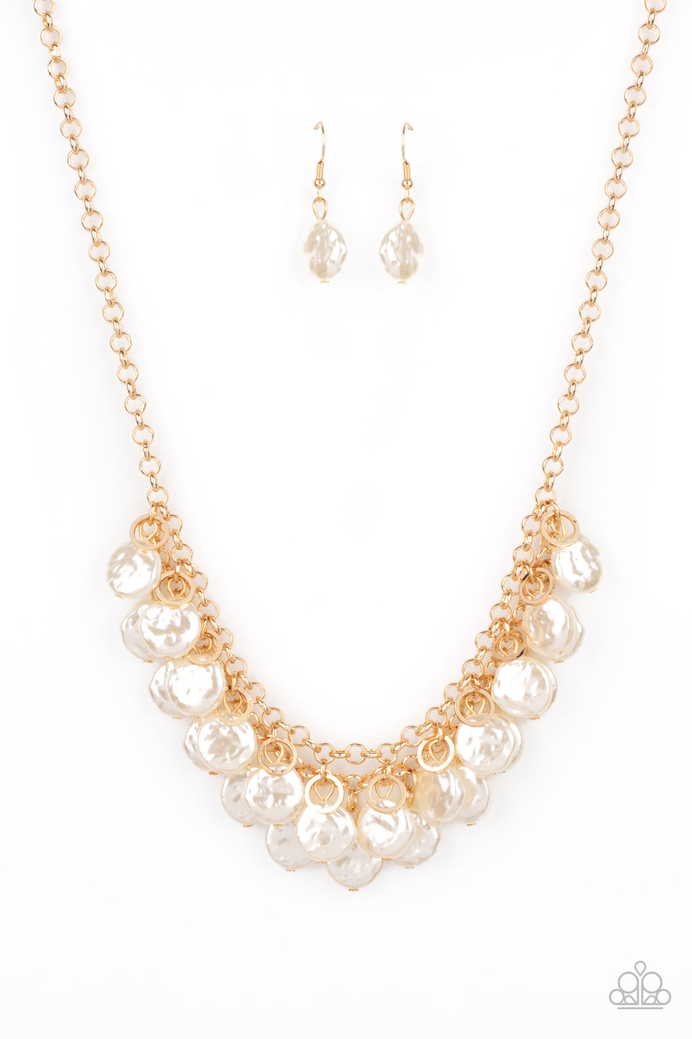 Paparazzi Necklaces BEACHFRONT and Center - Gold