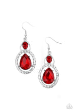 Load image into Gallery viewer, Paparazzi Earrings Double The Drama - Red
