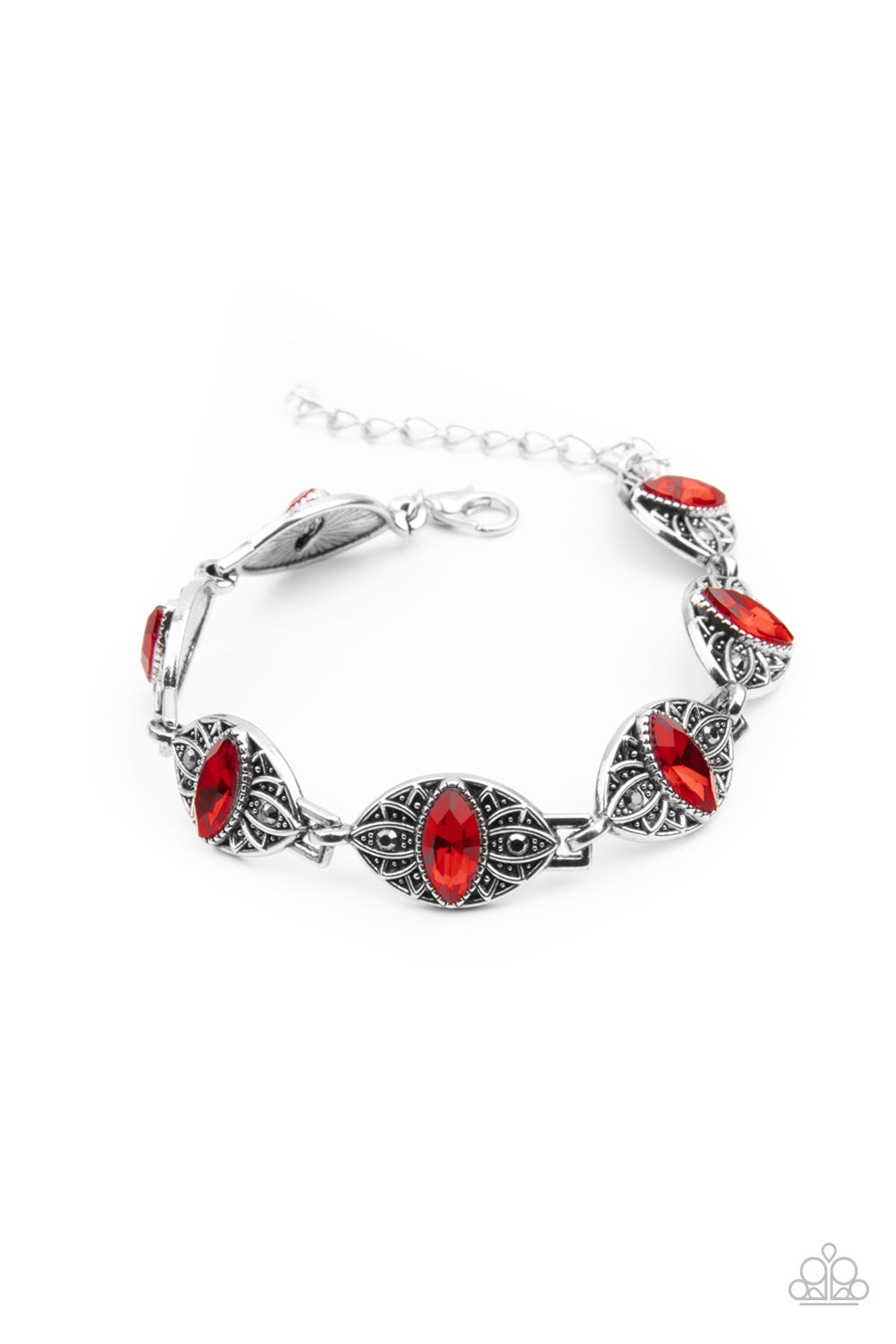 Paparazzi Bracelets Crown Privilege - Red