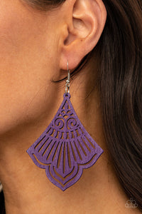 Paparazzi Earrings Eastern Escape - Purple