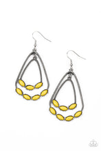 Load image into Gallery viewer, Paparazzi Earrings Summer Staycation - Yellow
