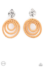 Load image into Gallery viewer, Paparazzi Earrings Whimsically Wicker - Brown
