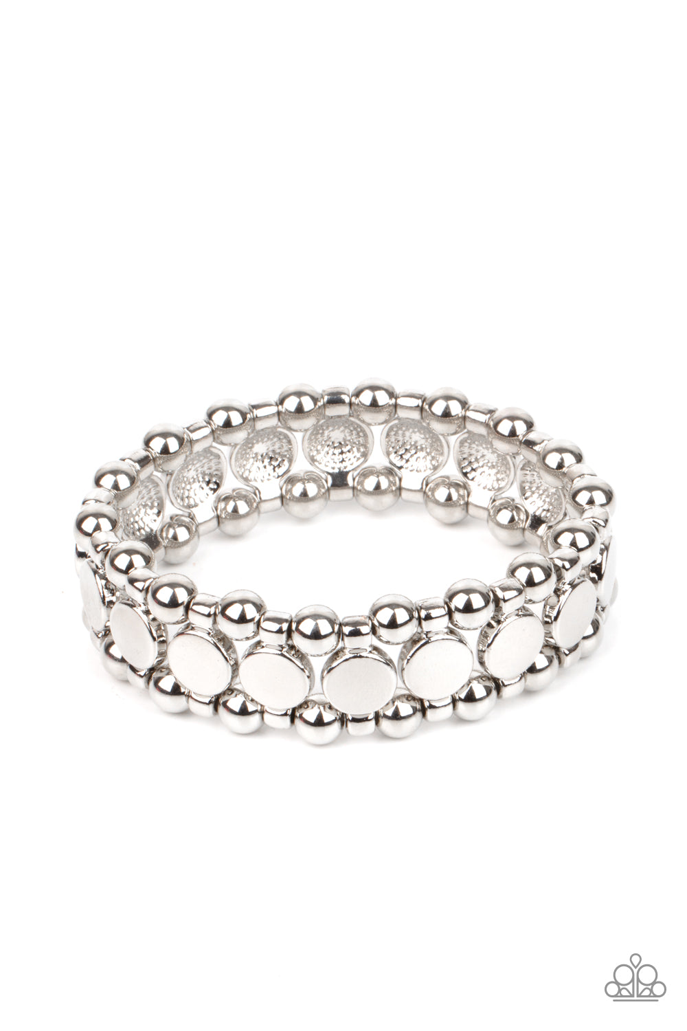 Metro Magnetism - Silver bracelet