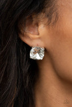 Load image into Gallery viewer, Paparazzi Earrings Royalty High - White
