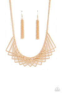 Paparazzi Necklaces Metro Mirage - Gold