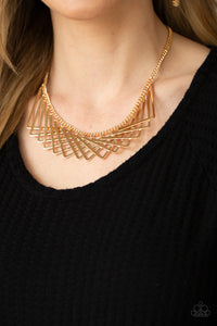 Paparazzi Necklaces Metro Mirage - Gold