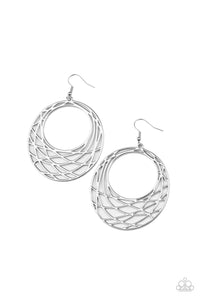 Paparazzi Earrings Urban Lineup - Silver