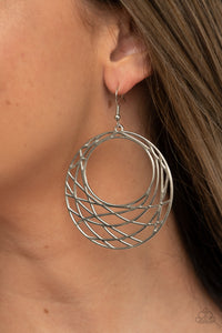 Paparazzi Earrings Urban Lineup - Silver