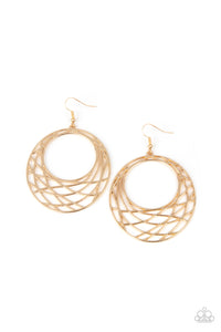 Paparazzi Earrings Urban Lineup - Gold