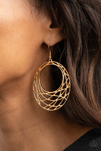 Paparazzi Earrings Urban Lineup - Gold