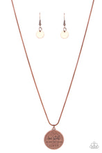 Load image into Gallery viewer, Be Still - Copper necklace
