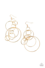 Load image into Gallery viewer, Paparazzi Earrings Running Circles Around You - Gold
