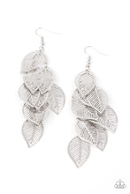 Load image into Gallery viewer, Paparazzi Earrings Limitlessly Leafy - Silver
