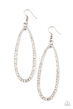 Load image into Gallery viewer, Paparazzi Earrings Dazzling Decorum - White

