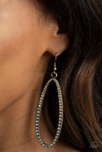 Load image into Gallery viewer, Paparazzi Earrings Dazzling Decorum - Brass

