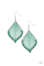 Load image into Gallery viewer, Paparazzi Earrings Pulling at My HARP-strings - Green
