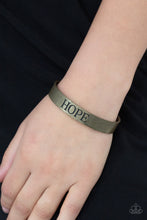 Load image into Gallery viewer, Hope Makes The World Go Round - Brass bracelet
