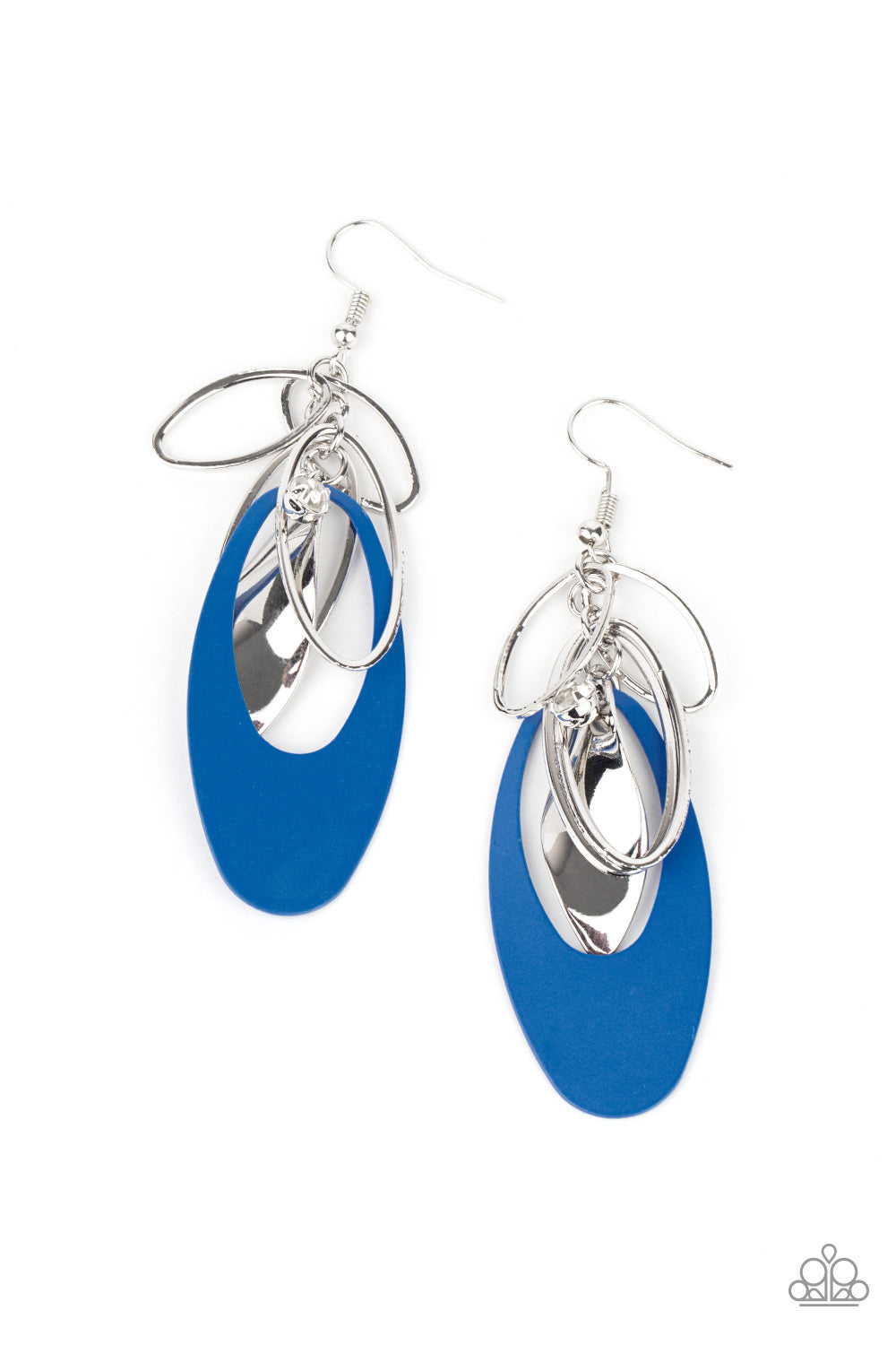 Paparazzi Earrings Ambitious Allure - Blue