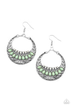 Load image into Gallery viewer, Paparazzi Earrings Crescent Couture - Green
