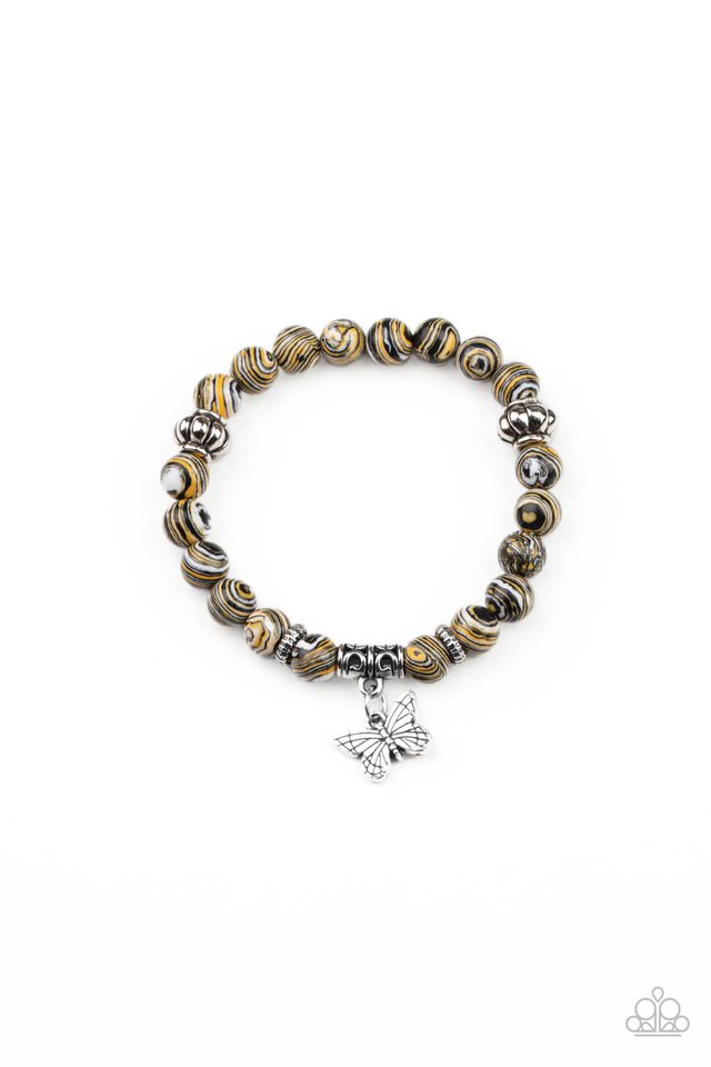 Paparazzi Bracelets Butterfly Wishes - Yellow