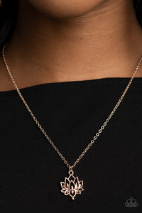 Paparazzi Necklaces Lotus Retreat - Rose Gold