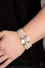 Load image into Gallery viewer, Paparazzi Bracelets Exquisitely Elegant - White
