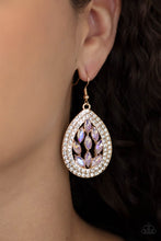 Load image into Gallery viewer, Paparazzi Earrings Encased Elegance - Gold

