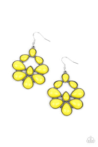 Paparazzi Earrings In Crowd Couture - Yellow