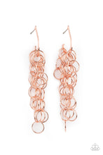 Load image into Gallery viewer, Paparazzi Earrings Long Live The Rebels - Copper
