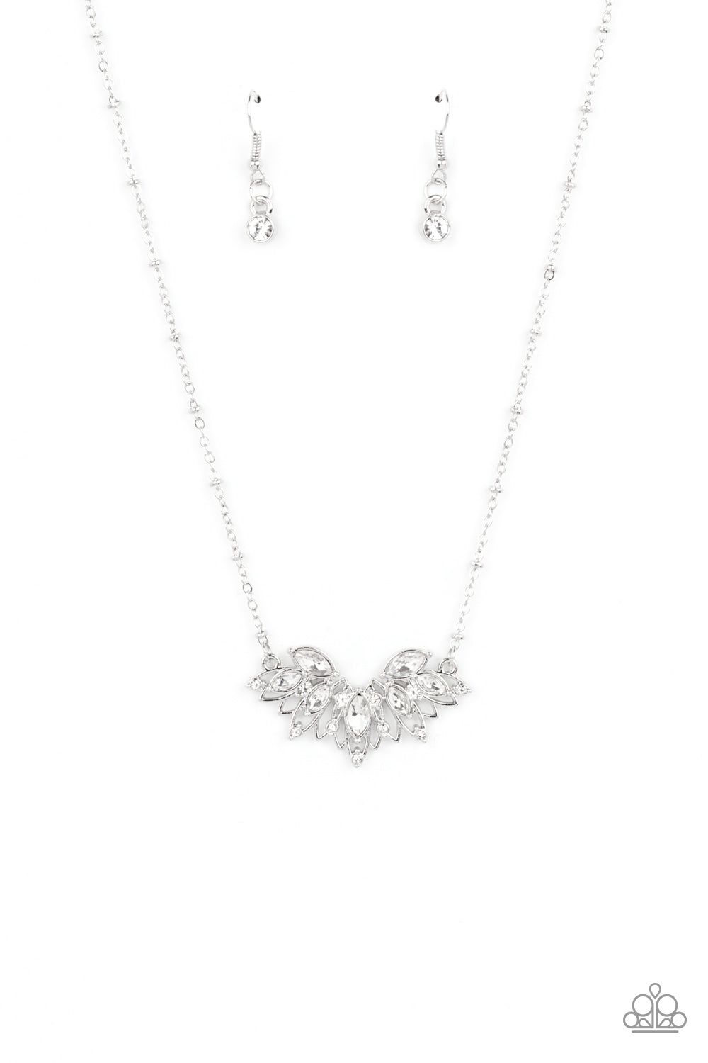 Deluxe Diadem - White necklace