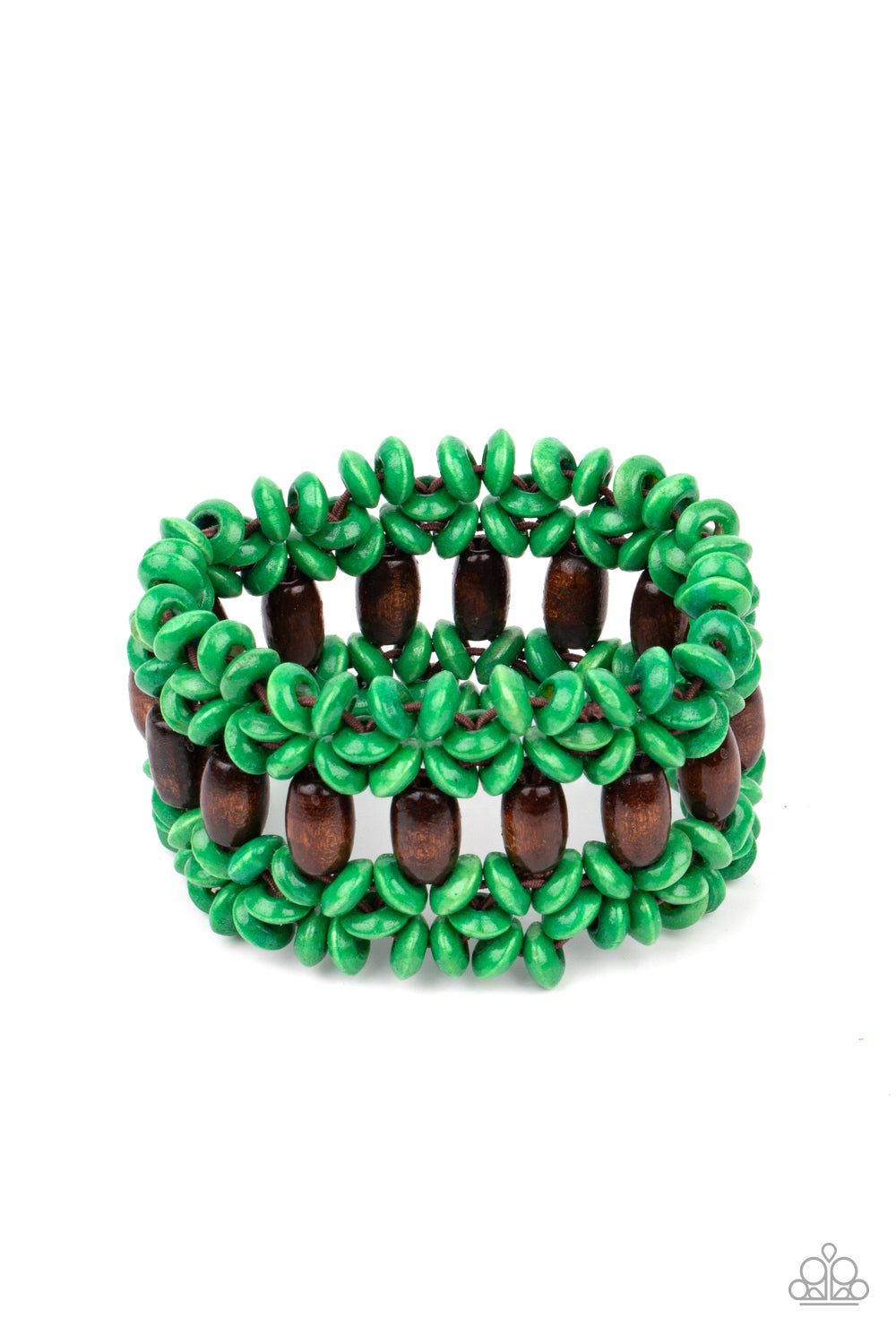 Paparazzi Bracelets Bali Beach Retreat - Green