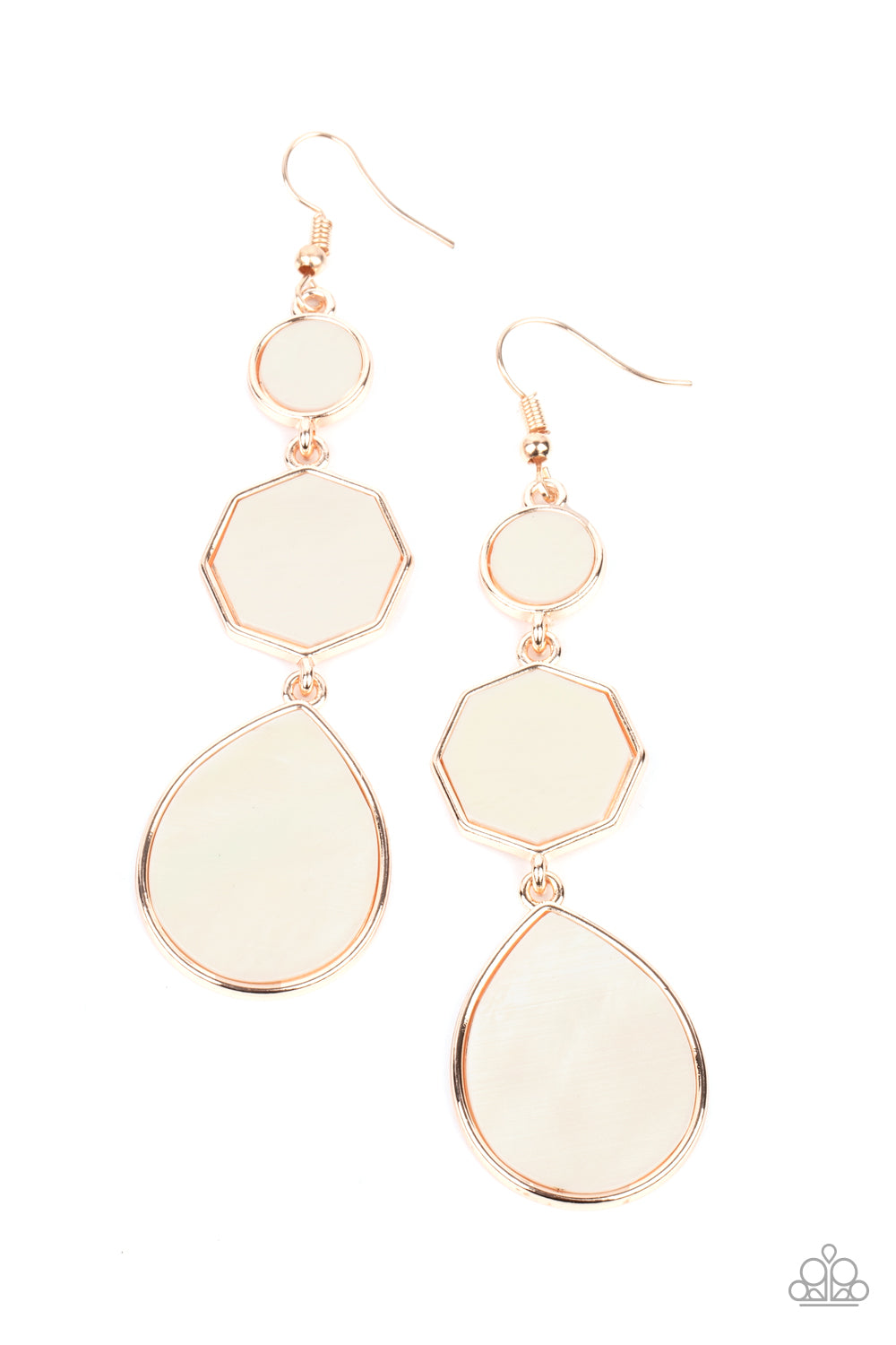 Paparazzi Earrings Progressively Posh - Rose Gold