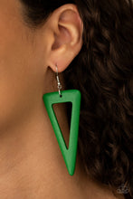 Load image into Gallery viewer, Paparazzi Earrings Bermuda Backpacker - Green
