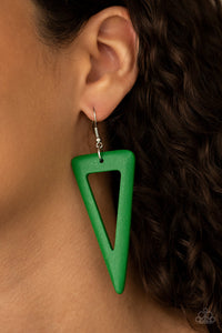 Paparazzi Earrings Bermuda Backpacker - Green