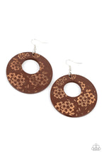 Load image into Gallery viewer, Paparazzi Earrings Galapagos Garden Party - Brown
