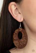 Load image into Gallery viewer, Paparazzi Earrings Galapagos Garden Party - Brown
