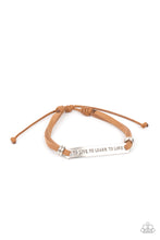 Load image into Gallery viewer, To Live, To Learn, To Love - Brown bracelet
