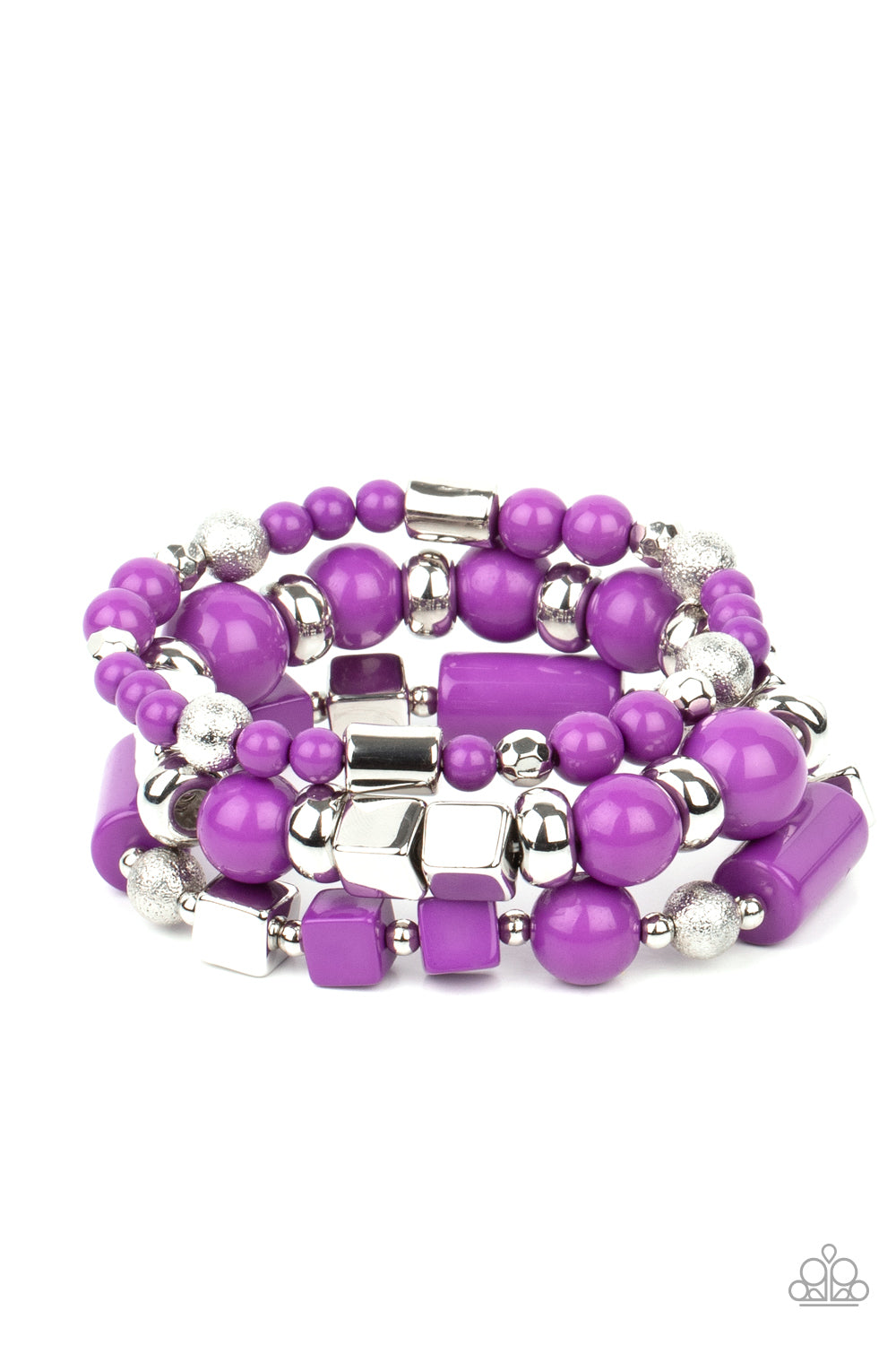 Paparazzi Bracelet Perfectly Prismatic - Purple