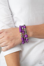 Load image into Gallery viewer, Paparazzi Bracelet Perfectly Prismatic - Purple
