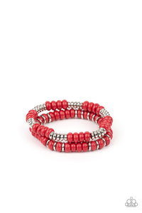 Paparazzi Bracelets Desert Rainbow - Red