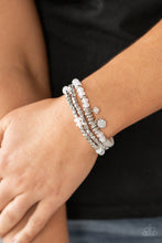 Load image into Gallery viewer, Paparazzi Bracelets Glacial Glimmer - White
