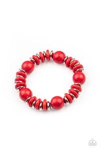 Paparazzi Bracelets Rustic Rival - Red