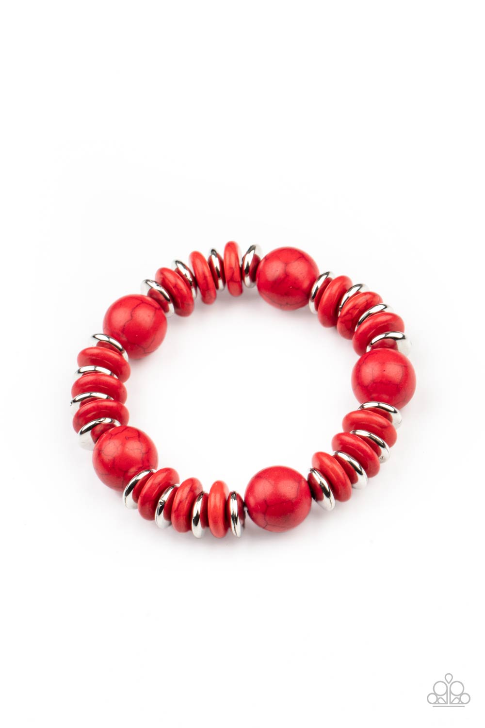 Paparazzi Bracelets Rustic Rival - Red