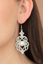 Load image into Gallery viewer, Paparazzi Earrings Rhinestone Renaissance - White
